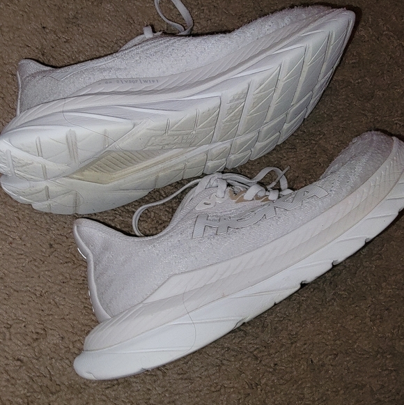 HOKA MACH 5 All-White Athletic Sneakers - Picture 6 of 14